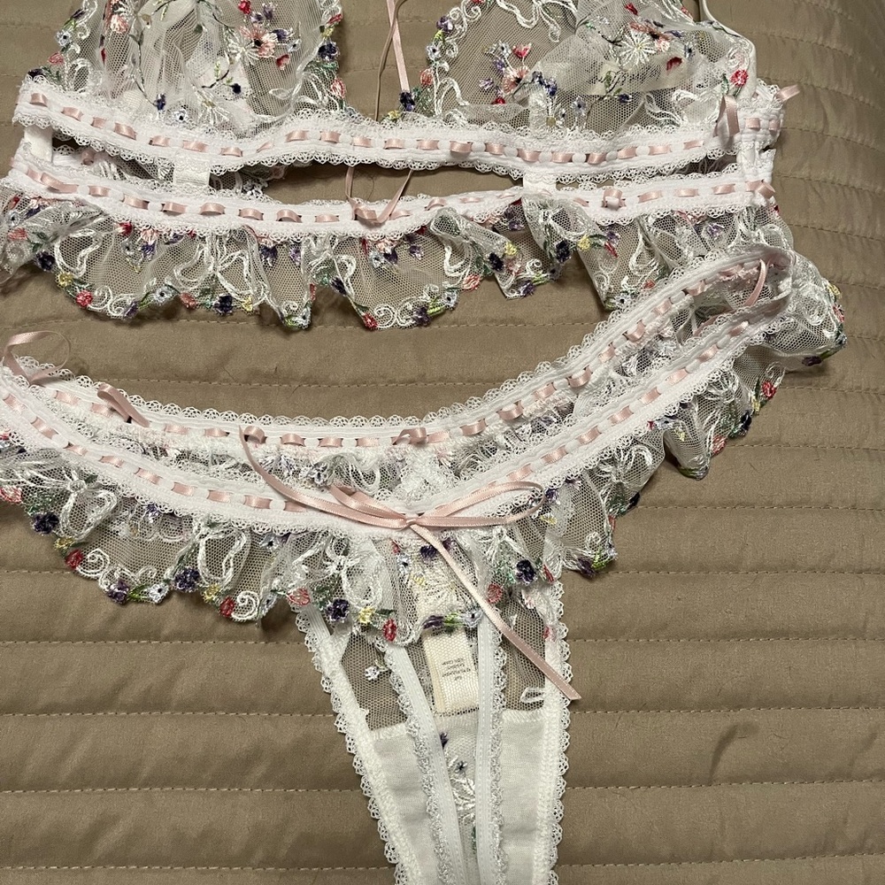 For Love and Lemons bra and underwear set. Brand new with tags.